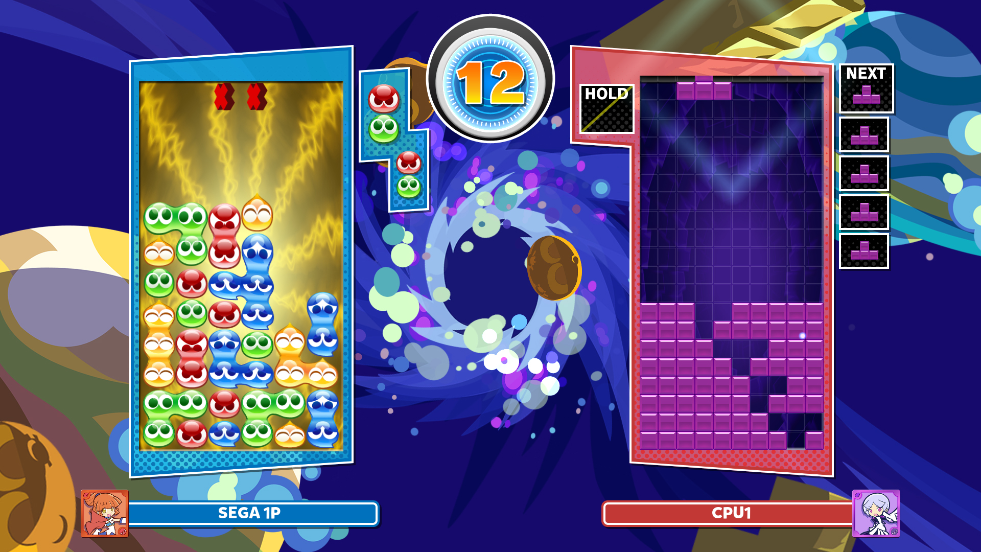 Puyo Puyo Tetris (Multi) é uma mistura de puzzles que nunca saiu